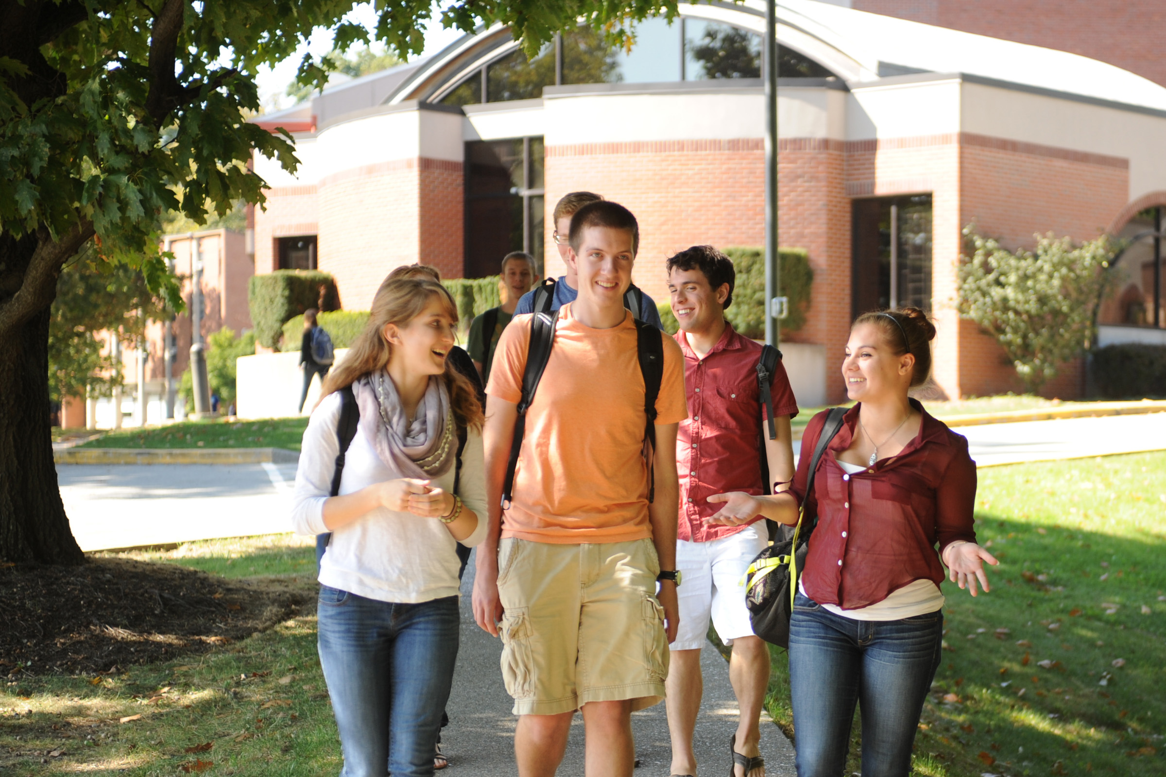 Students on campus Students on campus