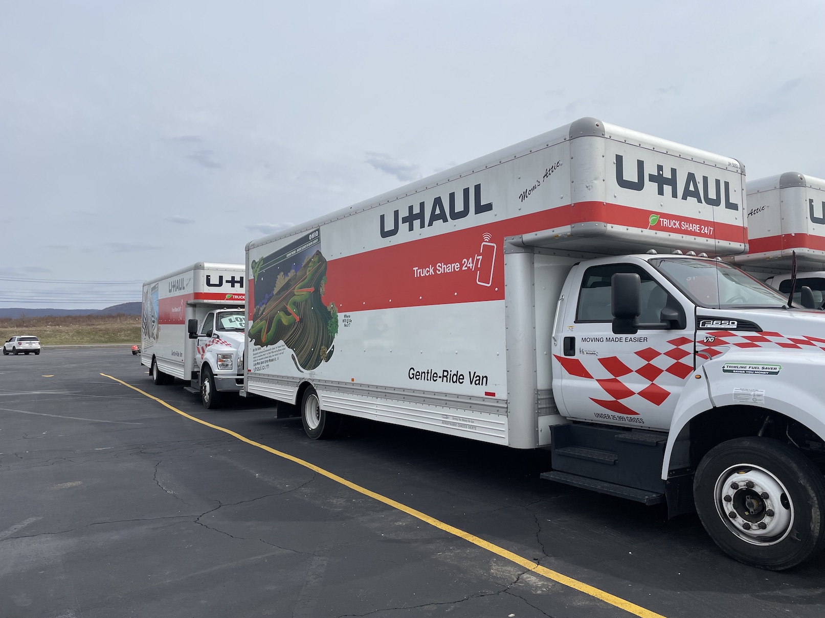 image of UHaul trucks