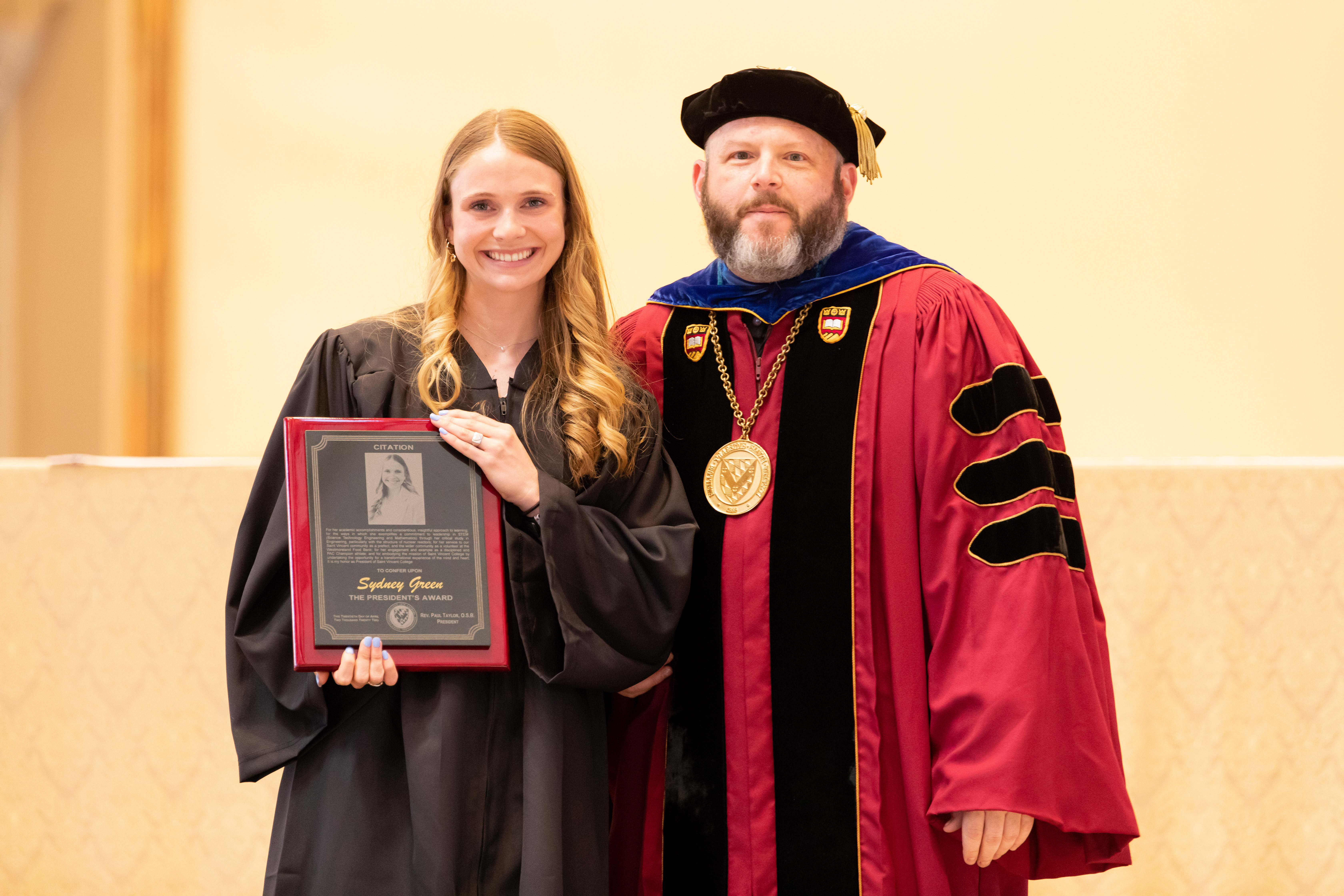 Sydney Green and Father Paul Taylor