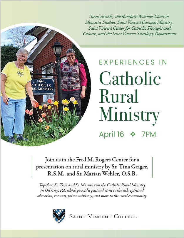 SVC to host presentation about Catholic Rural Ministry