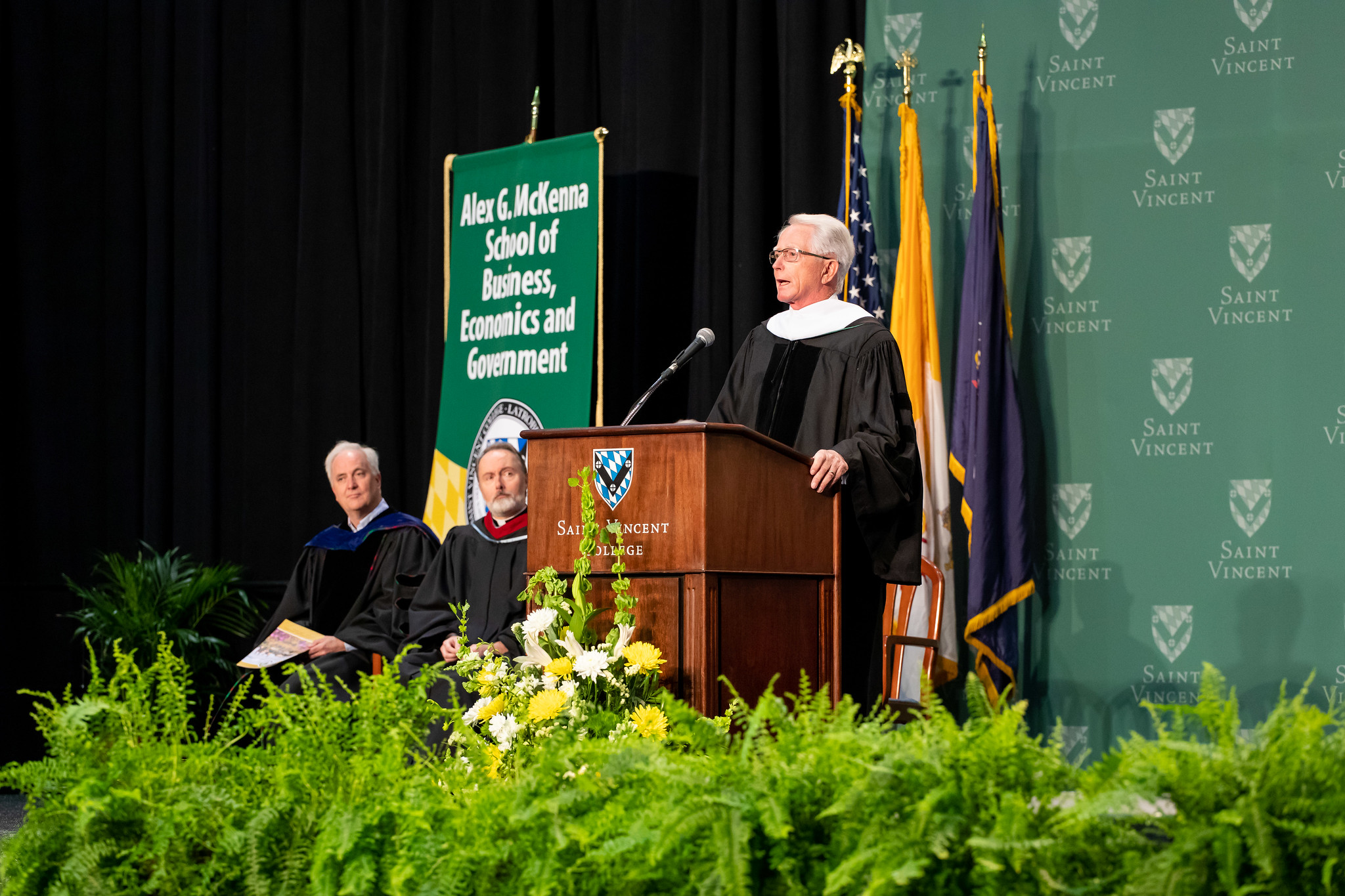 Peter Stephans at podium