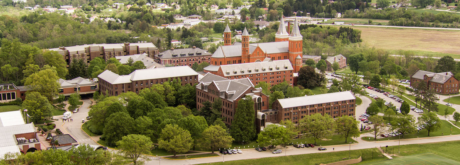 overhead photo of saint vincent campus