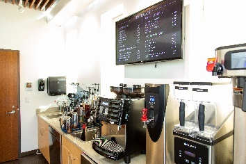 barista syrups and espresso machine