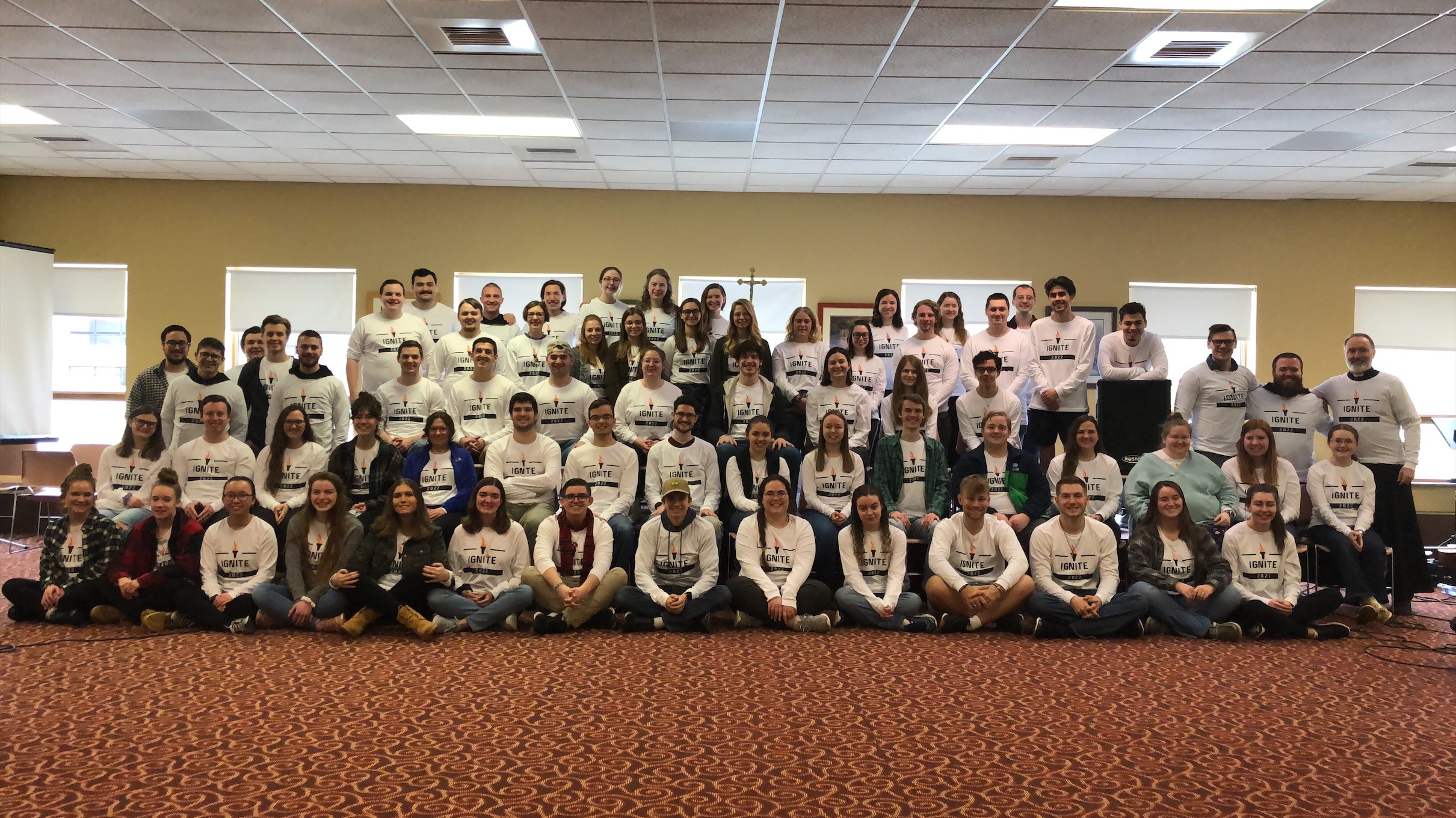 Campus Ministry students and Benedictines