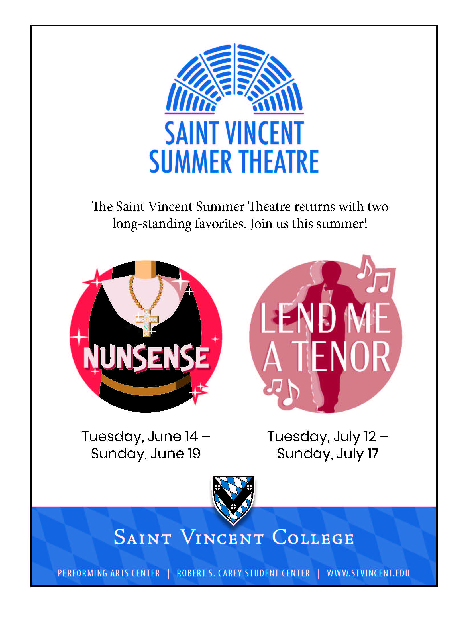 Summer Theatre Latrobe, PA Saint Vincent College