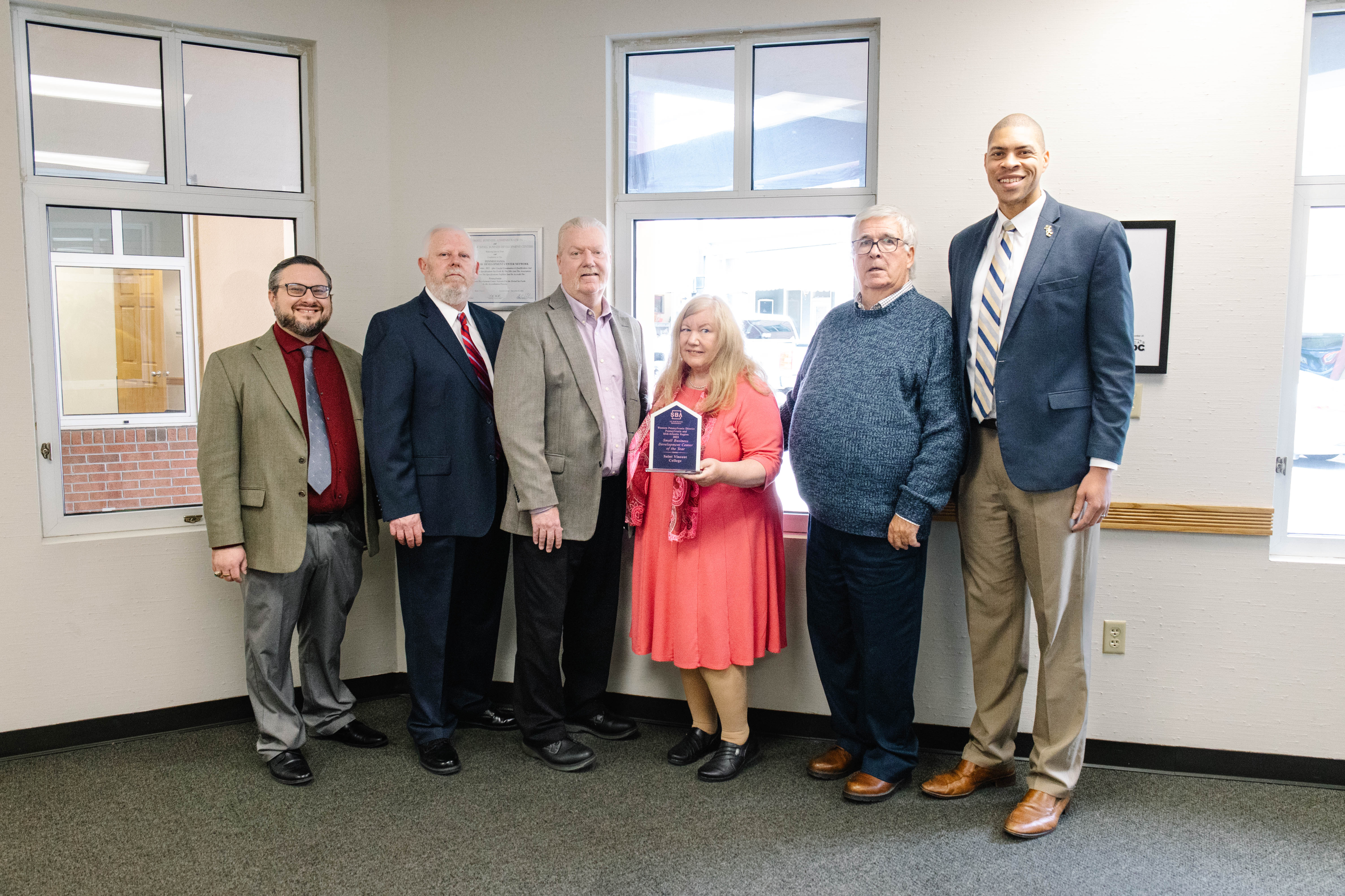 Saint Vincent College Small Business Development receives State, Regional Recognition as the Small Business Development Center of the Year